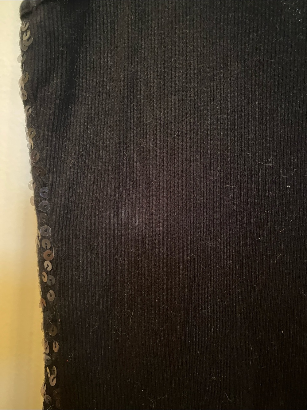 Express Black Sequin Tank Top - Picture 6 of 8